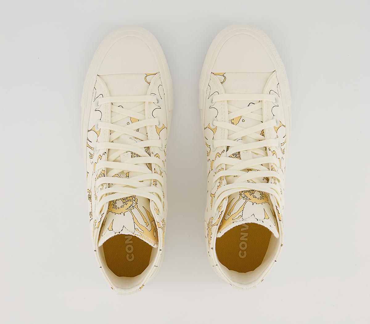 Converse Converse All Star Hi Trainers Converse Converse All Star Hi Trainers Egret Cyber Mango Floral