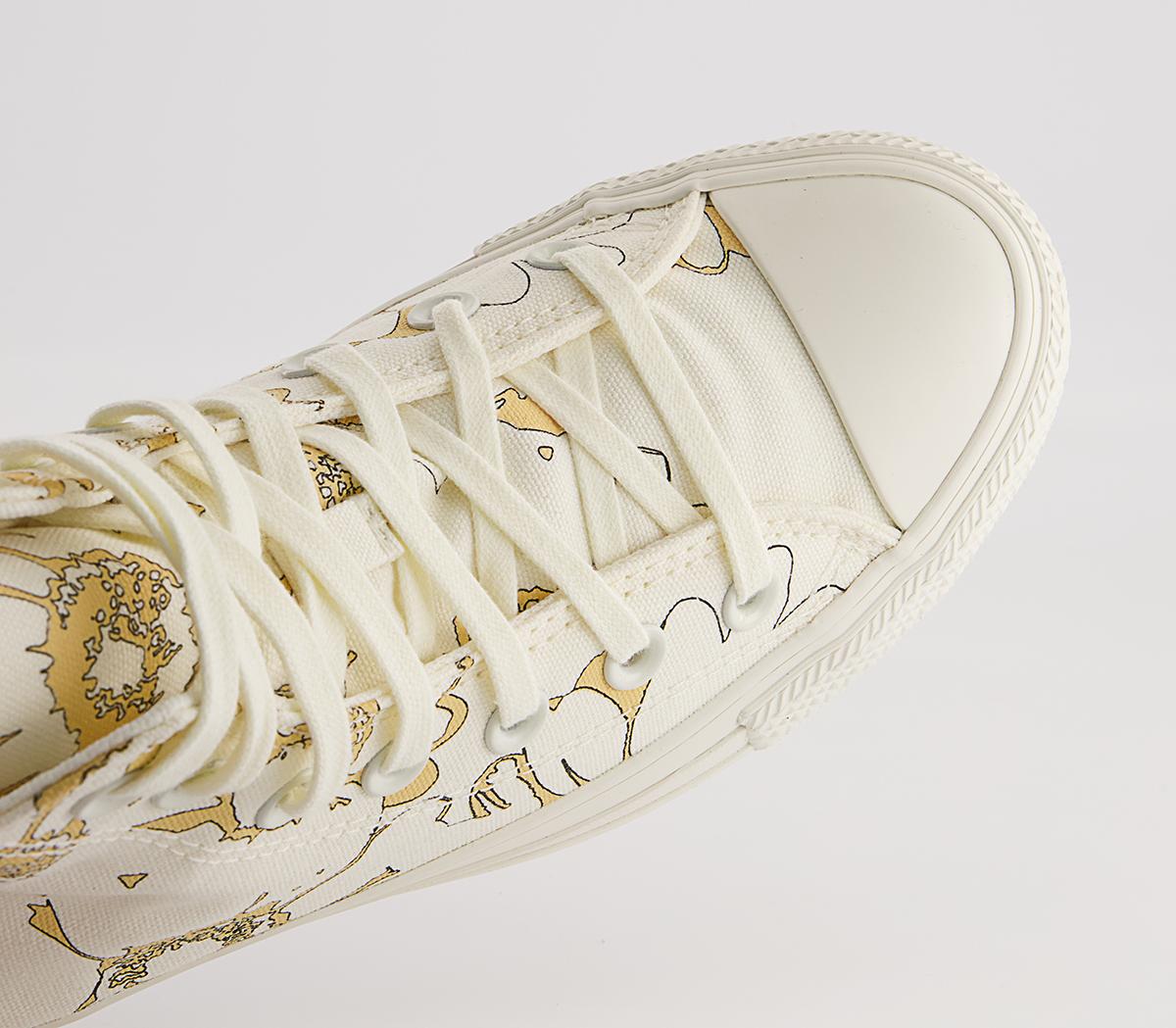 Converse Converse All Star Hi Trainers Converse Converse All Star Hi Trainers Egret Cyber Mango Floral
