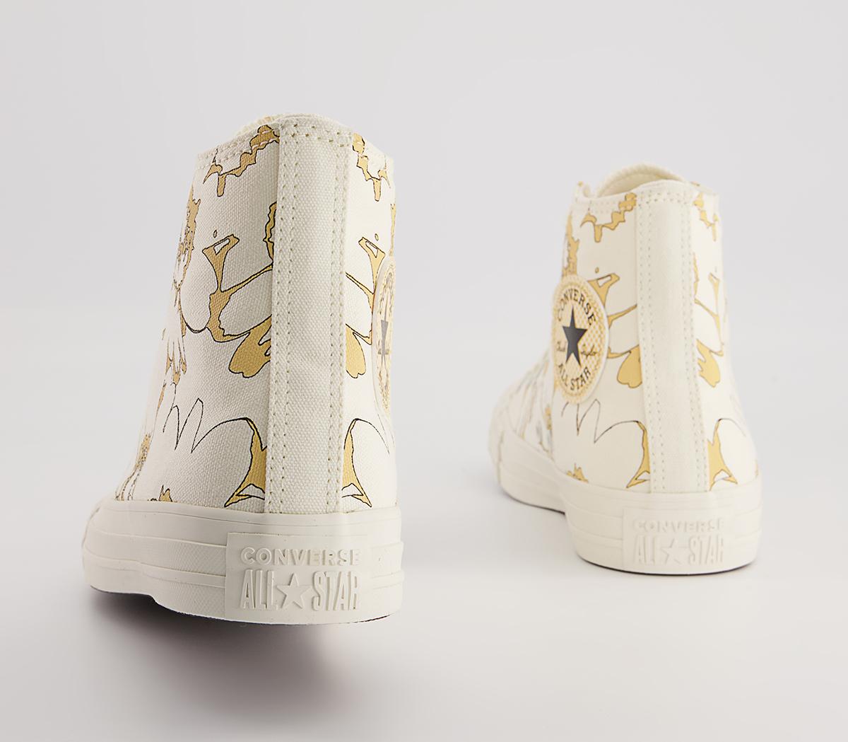 Converse Converse All Star Hi Trainers Converse Converse All Star Hi Trainers Egret Cyber Mango Floral