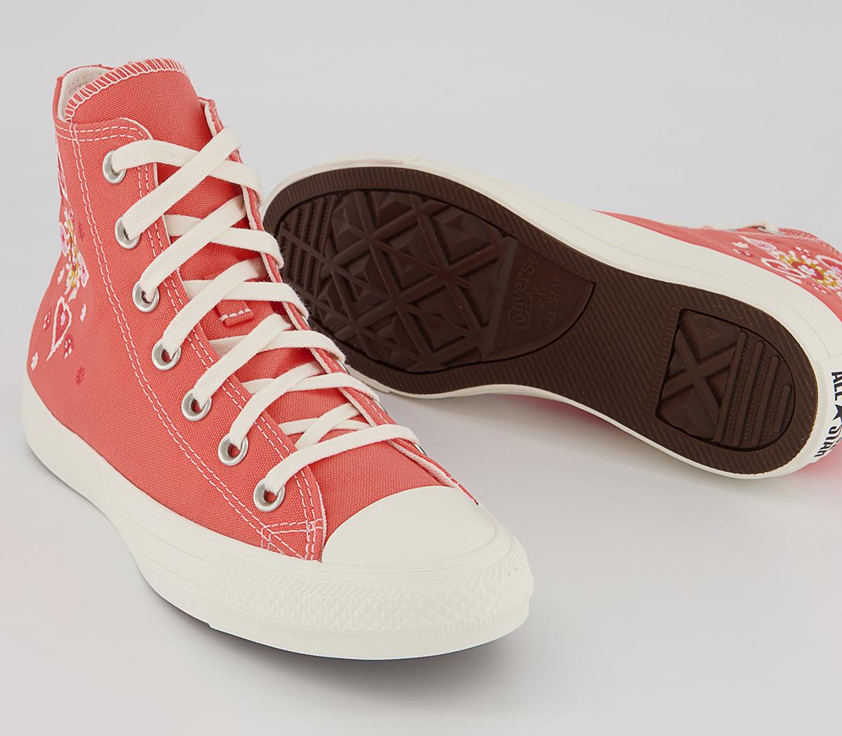 Converse Converse All Star Hi Trainers Converse Converse All Star Hi Trainers Bright Madder Egret Black