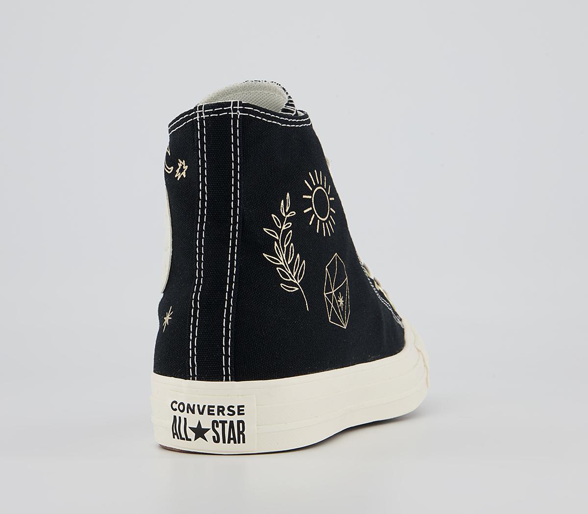 Converse Converse All Star Hi Trainers Converse Converse All Star Hi Trainers Black Light Gold Egret