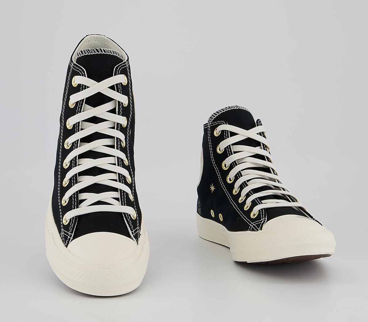 Converse Converse All Star Hi Trainers Converse Converse All Star Hi Trainers Black Light Gold Egret