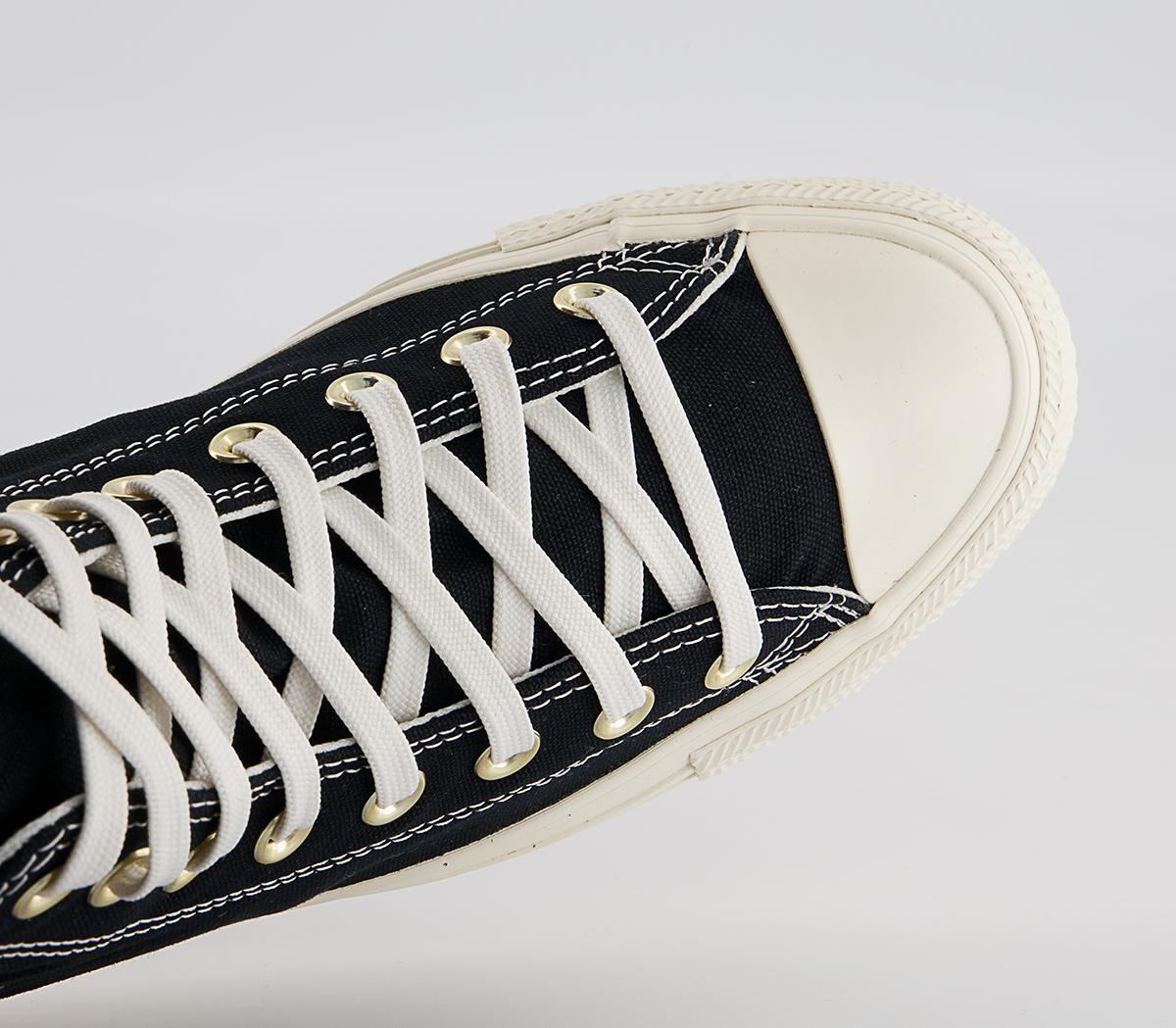 Converse Converse All Star Hi Trainers Converse Converse All Star Hi Trainers Black Light Gold Egret