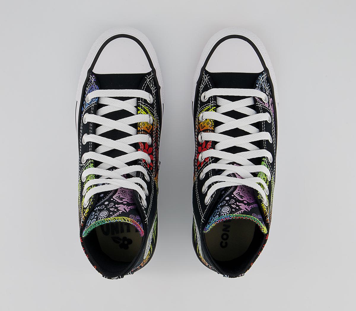 Converse Converse All Star Hi Trainers Converse Converse All Star Hi Trainers Black Pride Multi