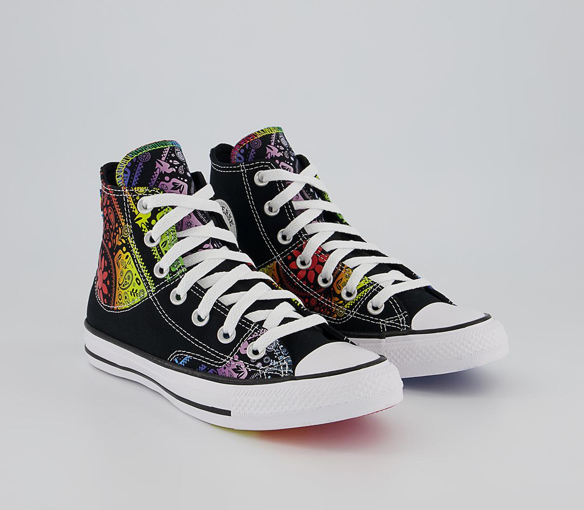 Converse Converse All Star Hi Trainers Converse Converse All Star Hi Trainers Black Pride Multi