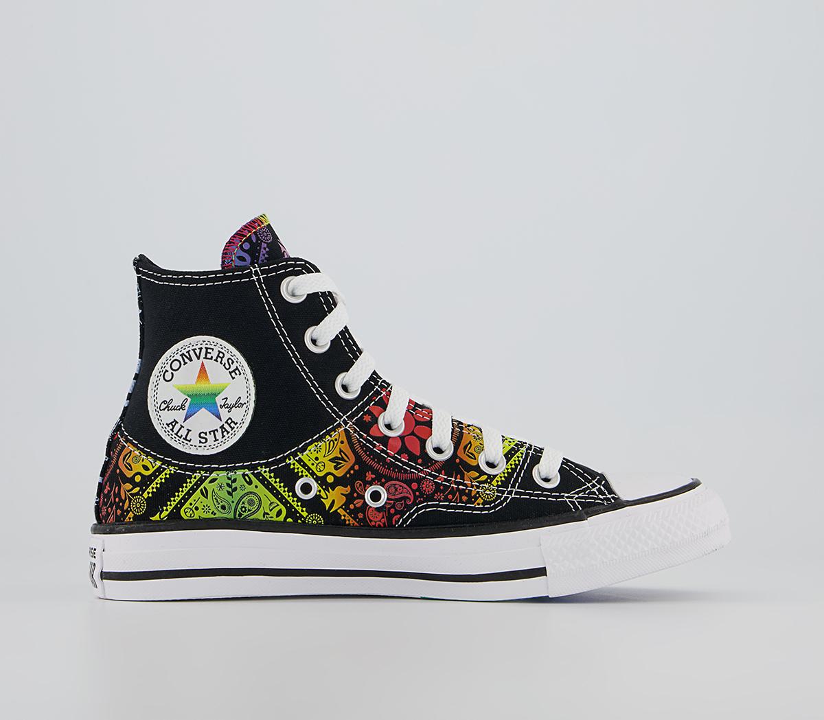 Converse Converse All Star Hi Trainers Converse Converse All Star Hi Trainers Black Pride Multi