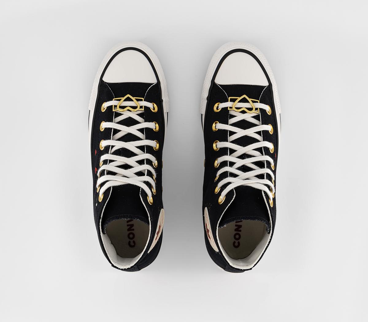 ConverseConverse All Star Hi Valentine's TrainersBlack White Back Alley Brick