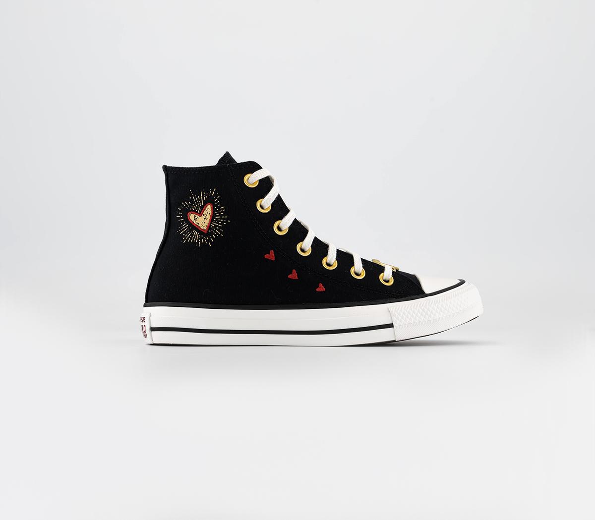 ConverseConverse All Star Hi Valentine's TrainersBlack White Back Alley Brick