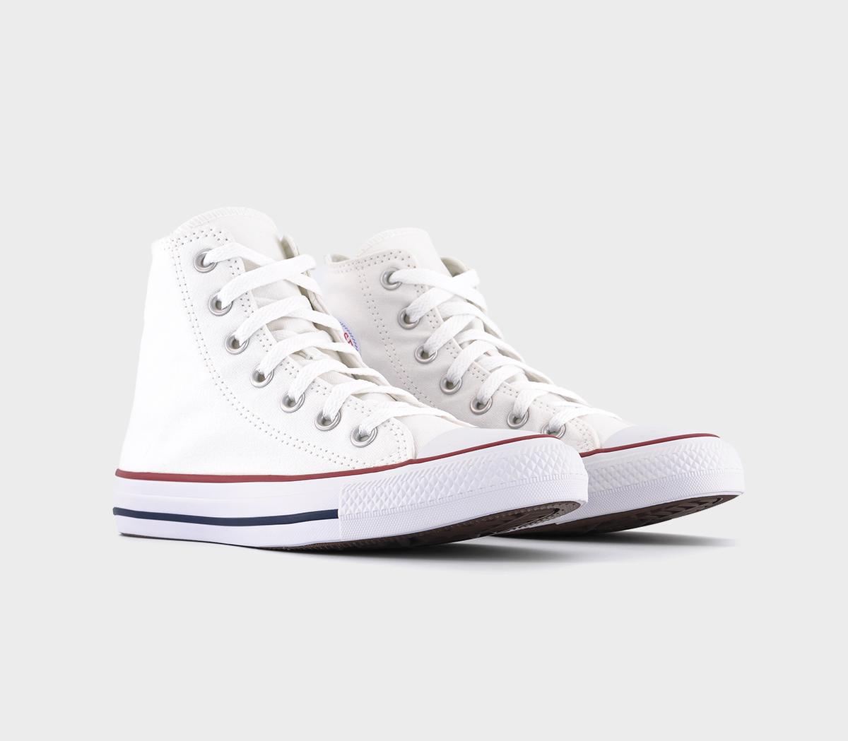 Converse White All Star High Optical Trainers, 12