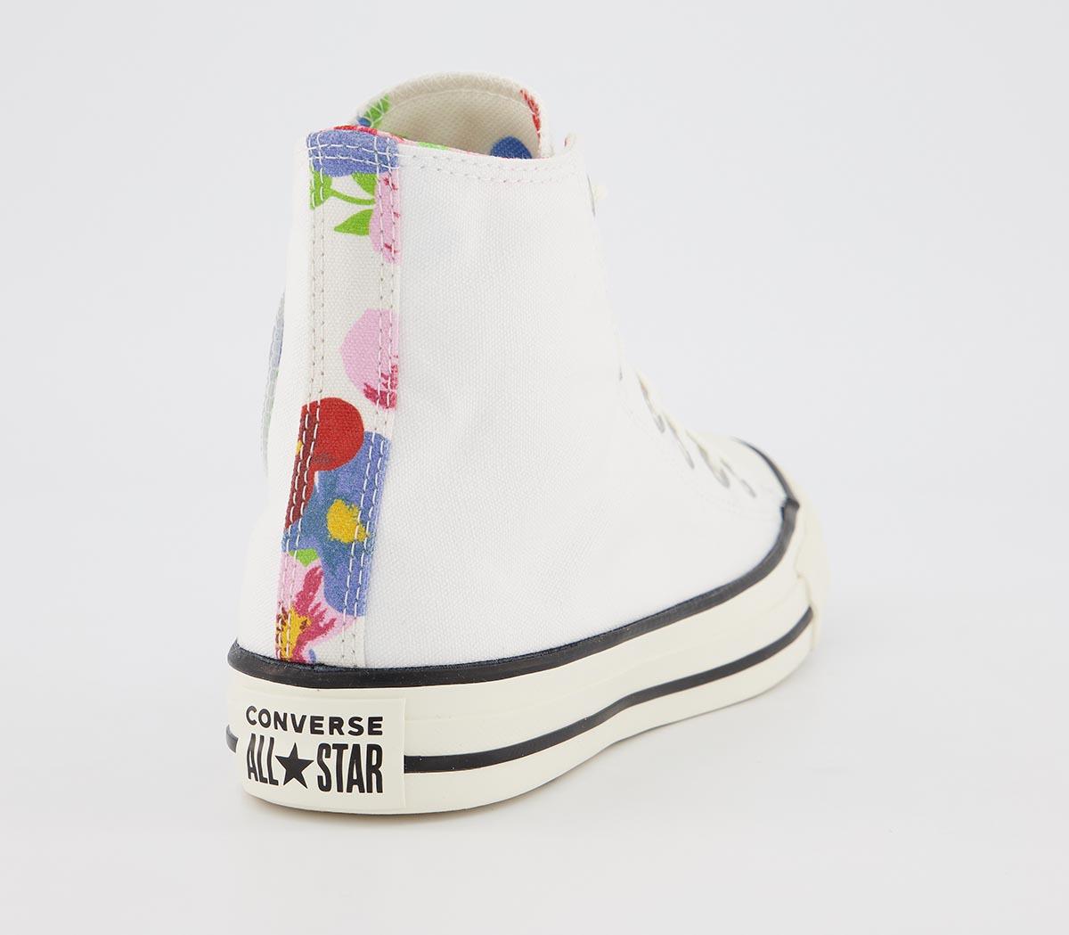 ConverseConverse All Star Hi TrainersWhite Egret Floral Exclusive