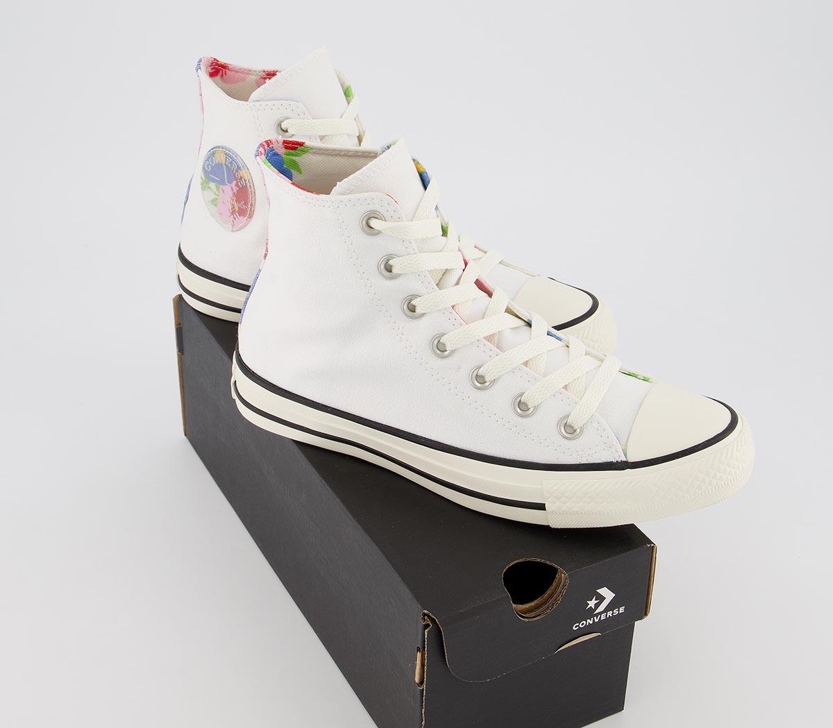 ConverseConverse All Star Hi TrainersWhite Egret Floral Exclusive