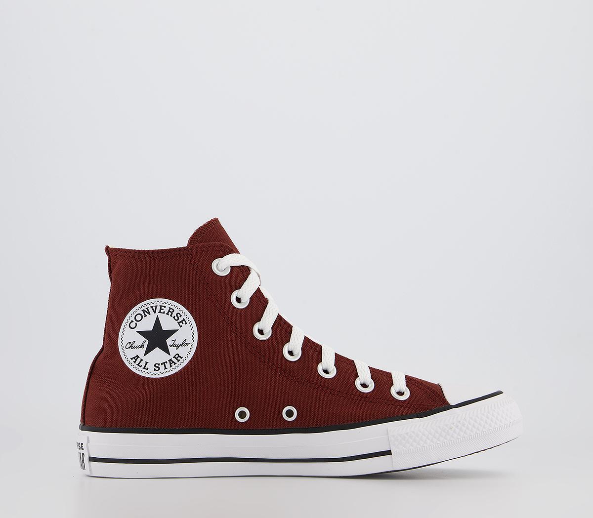 Converse Converse All Star Hi Trainers Rosewood White Black - Women's  Trainers
