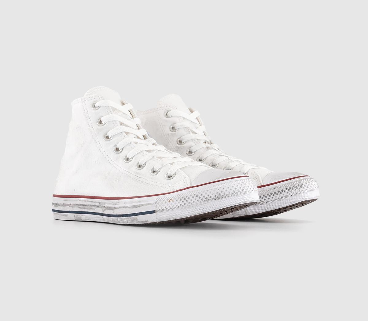 Converse Converse All Star Hi Trainers White Well Worn - Men's Trainers