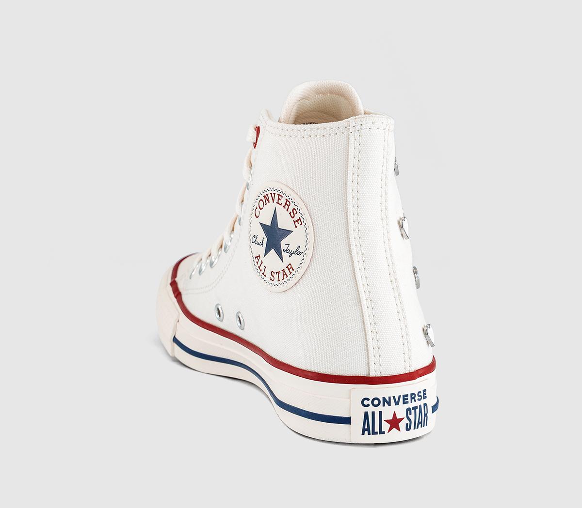 ConverseConverse All Star Hi TrainersHeart Vintage White Egret