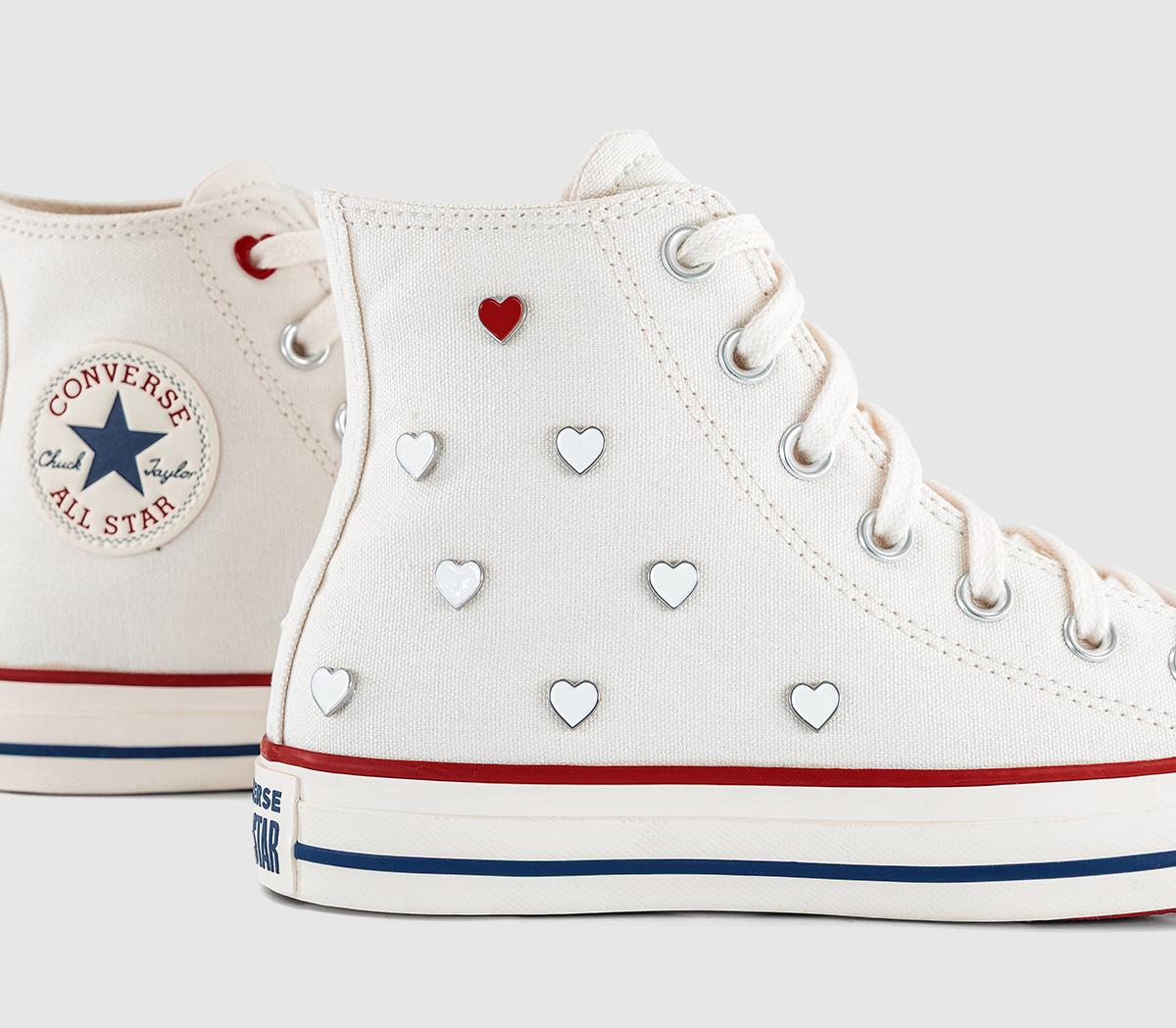 ConverseConverse All Star Hi TrainersHeart Vintage White Egret