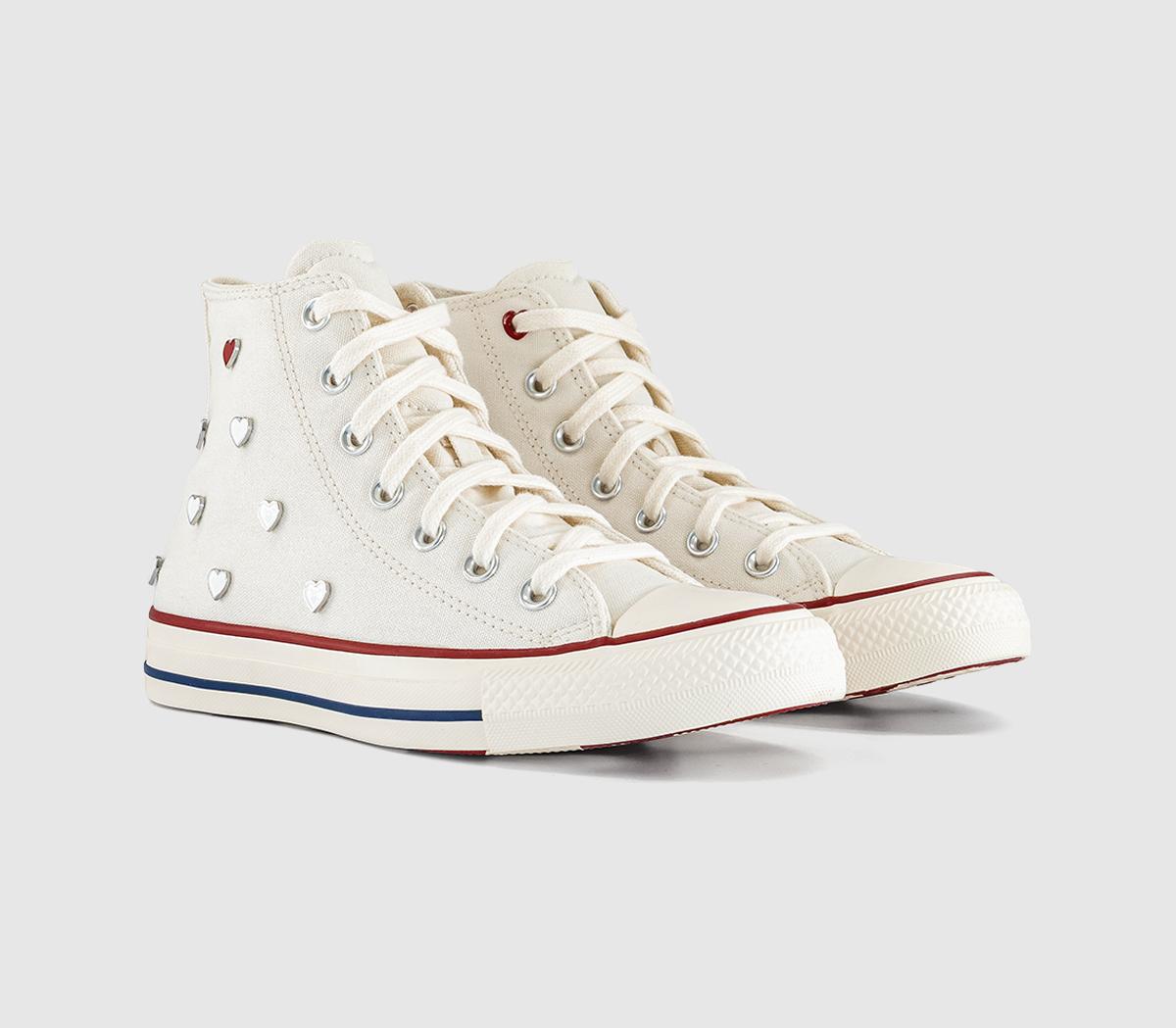 ConverseConverse All Star Hi TrainersHeart Vintage White Egret