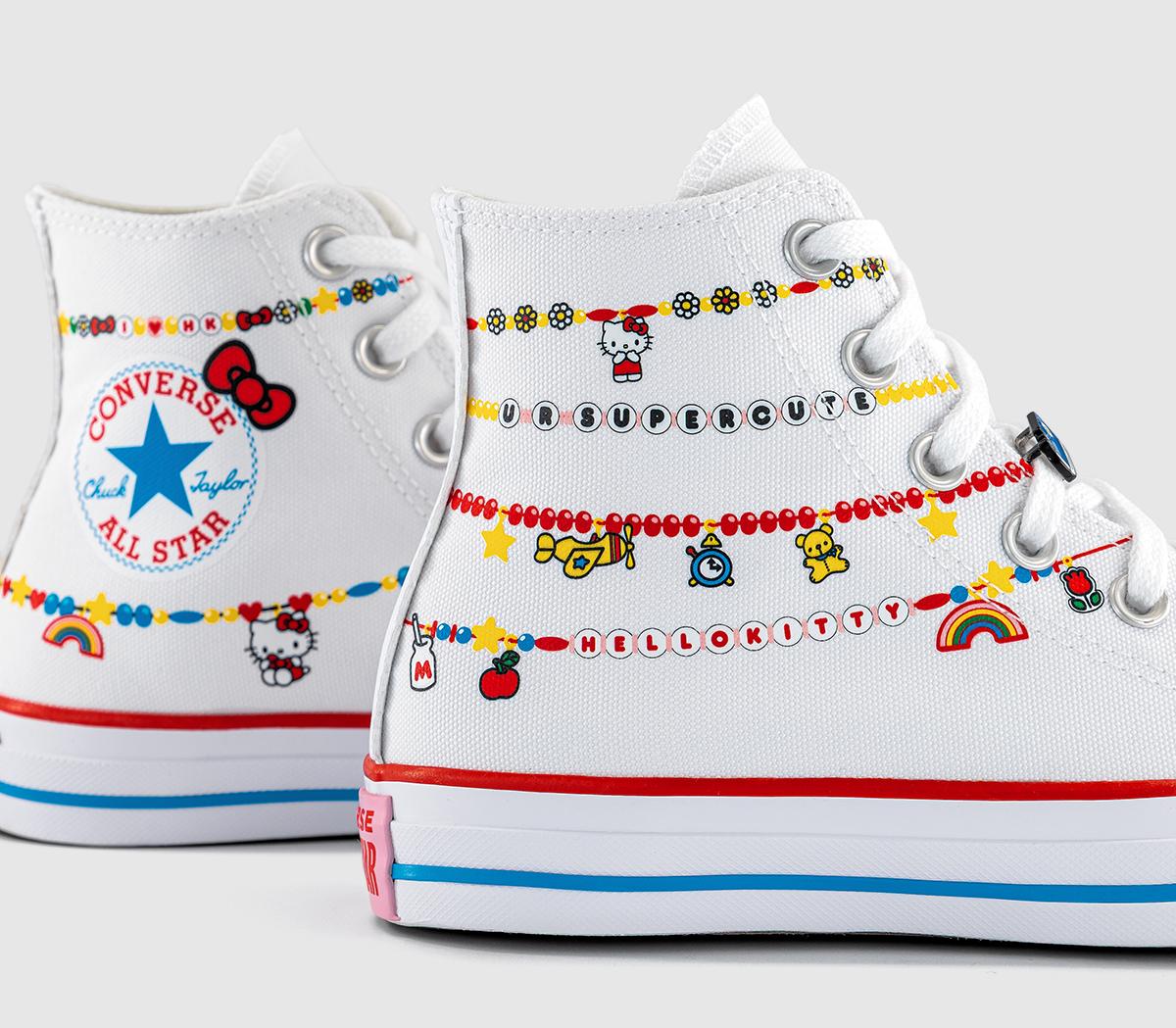 ConverseConverse x Hello Kitty All Star Hi TrainersHello Kitty White Red Yellow