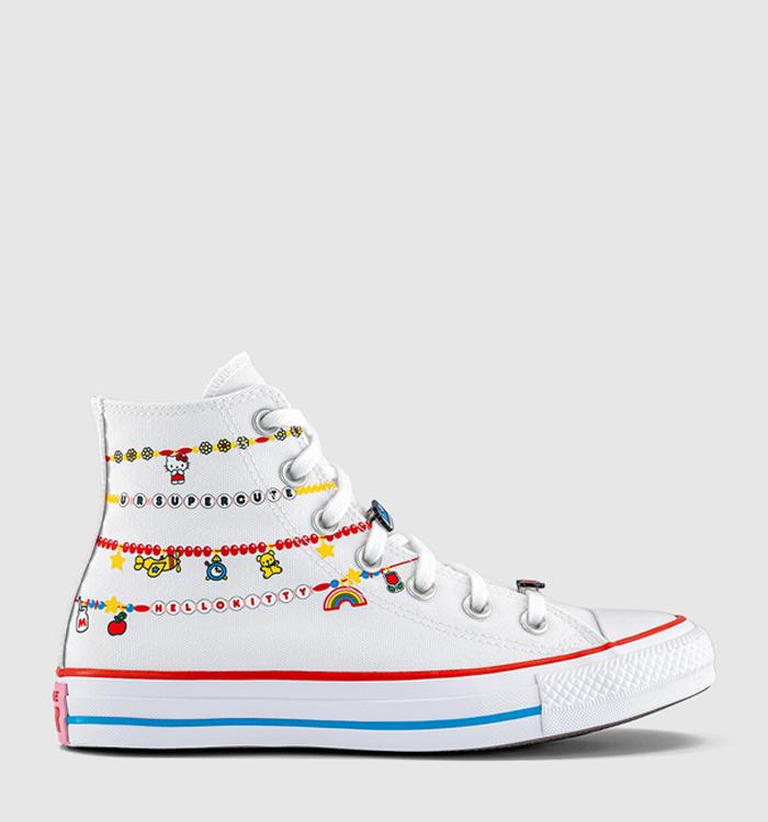 Converse Converse x Hello Kitty All Star Hi Trainers Hello Kitty White Red Yellow