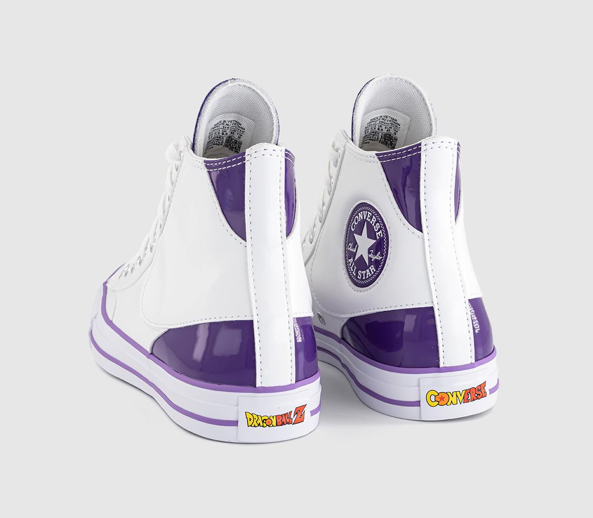ConverseDragon Ball Z x Converse All Star Hi TrainersDragonball Z Lucent White Tillandsia Purple