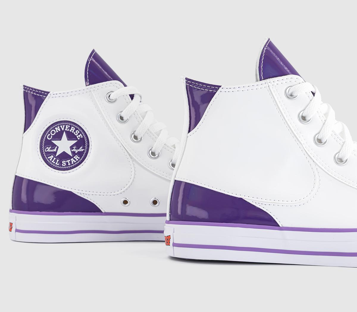 ConverseDragon Ball Z x Converse All Star Hi TrainersDragonball Z Lucent White Tillandsia Purple