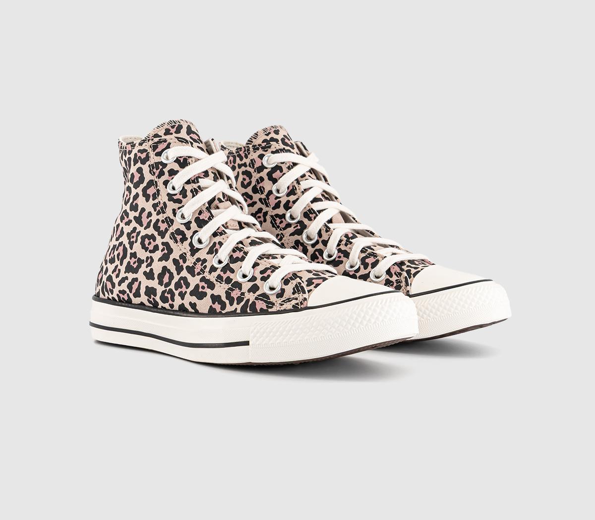 ConverseConverse All Star Hi Trainers ConverseConverse All Star Hi TrainersLeopard Warm Clay Egret Black
