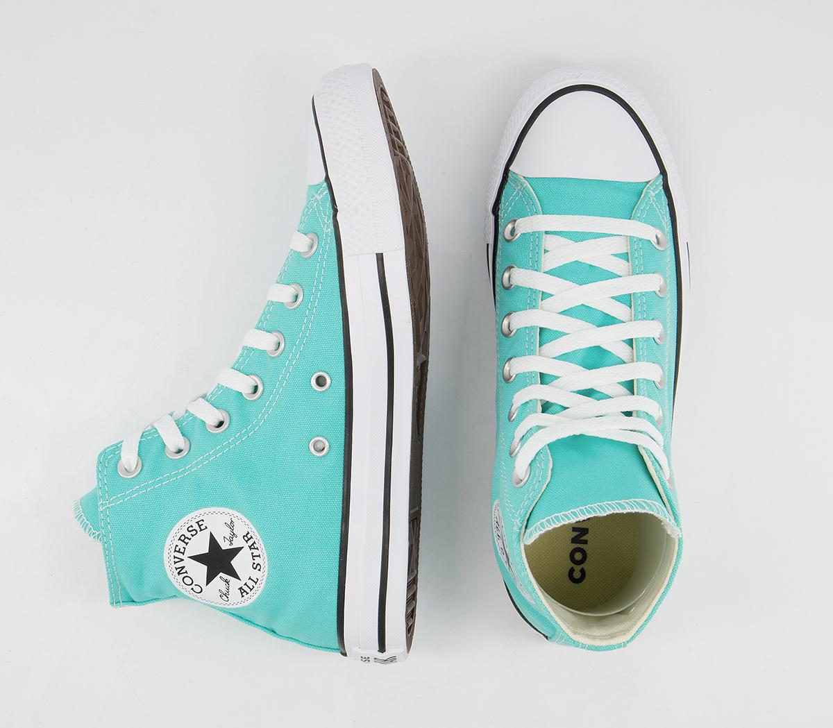 Converse Converse All Star Hi Trainers Electric Aqua Women's Trainers