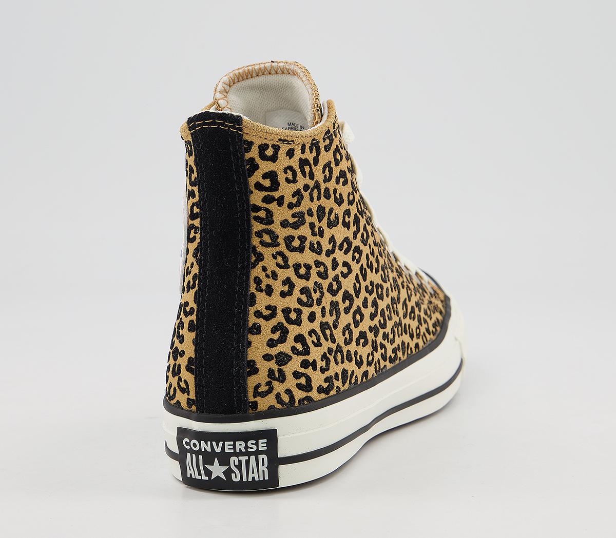 Converse Converse All Star Hi Trainers Converse Converse All Star Hi Trainers Yellow Black Egret Leopard Exclusive