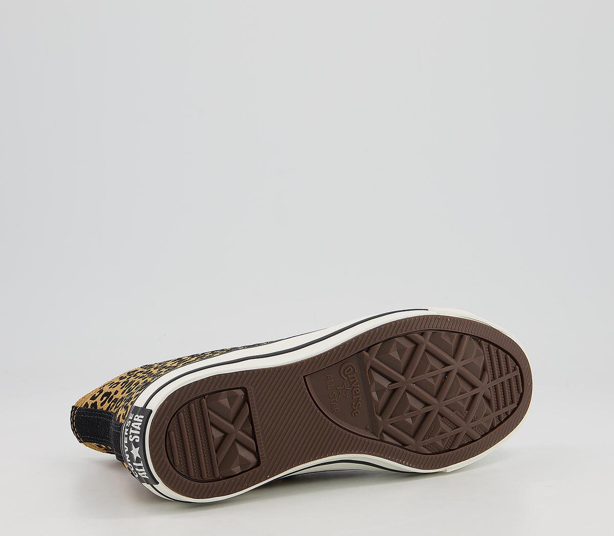 Converse Converse All Star Hi Trainers Converse Converse All Star Hi Trainers Yellow Black Egret Leopard Exclusive