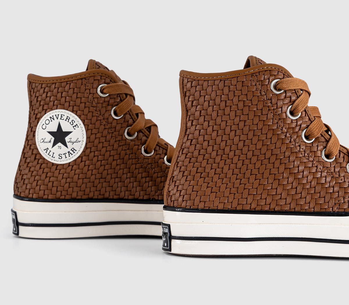 ConverseConverse All Star Hi TrainersWoven Warm Tan Egret Black