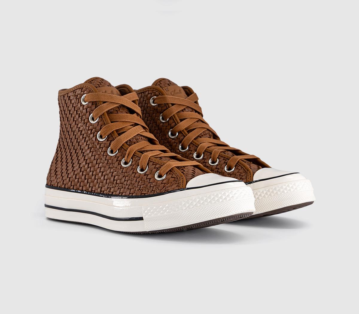 ConverseConverse All Star Hi TrainersWoven Warm Tan Egret Black