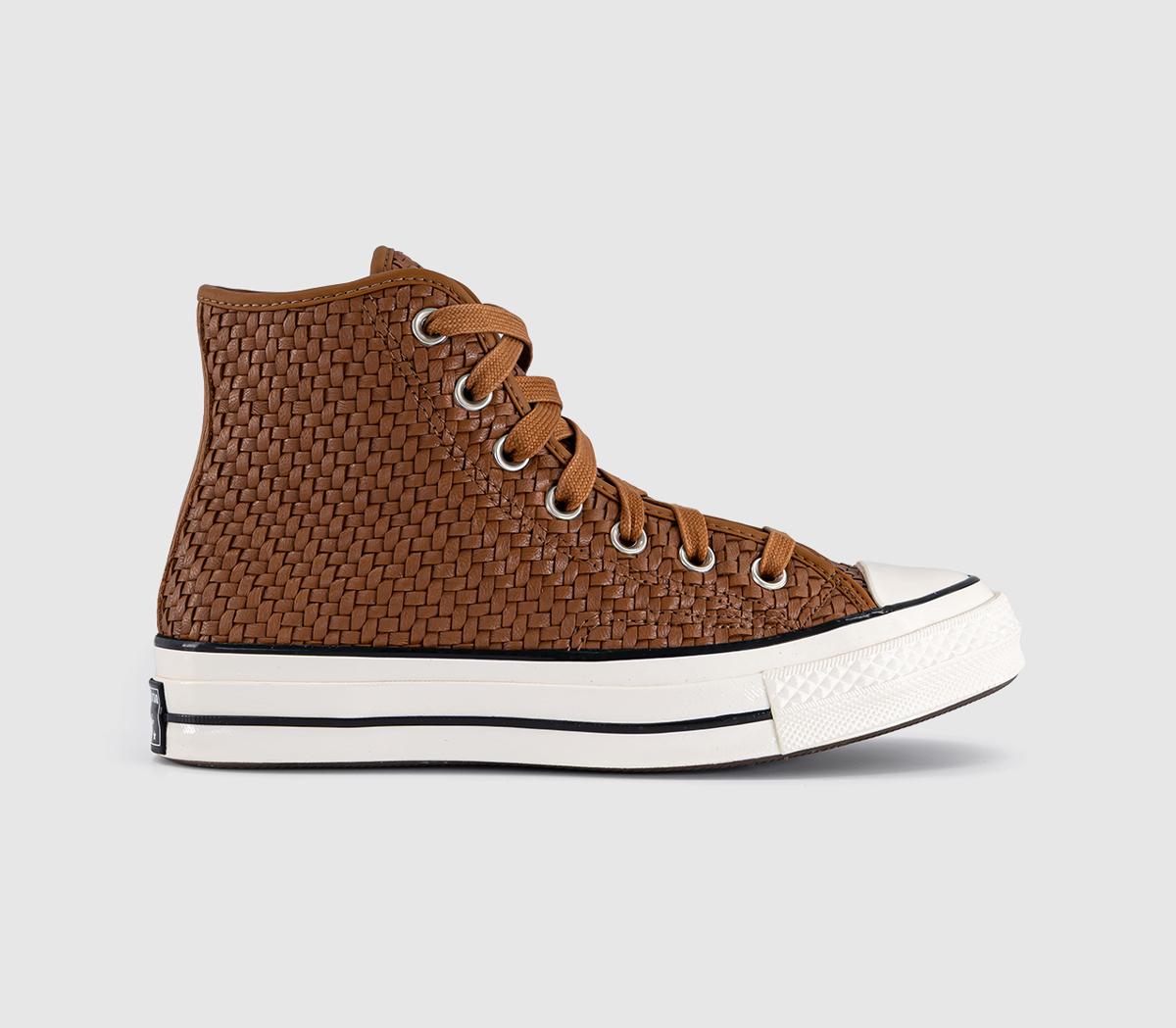 ConverseConverse All Star Hi TrainersWoven Warm Tan Egret Black