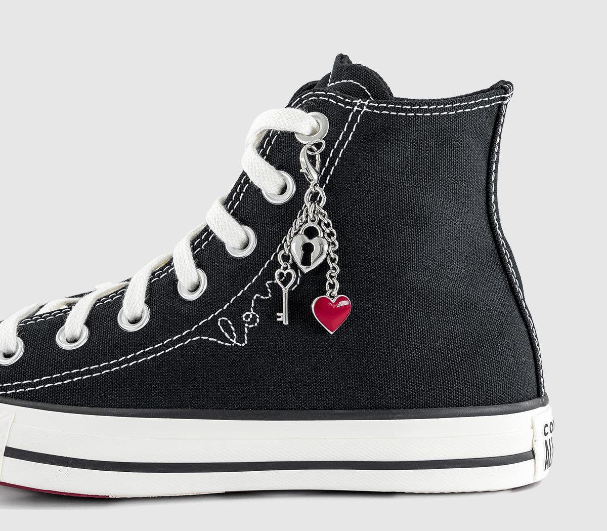 ConverseConverse All Star Hi TrainersHeart Black Egret