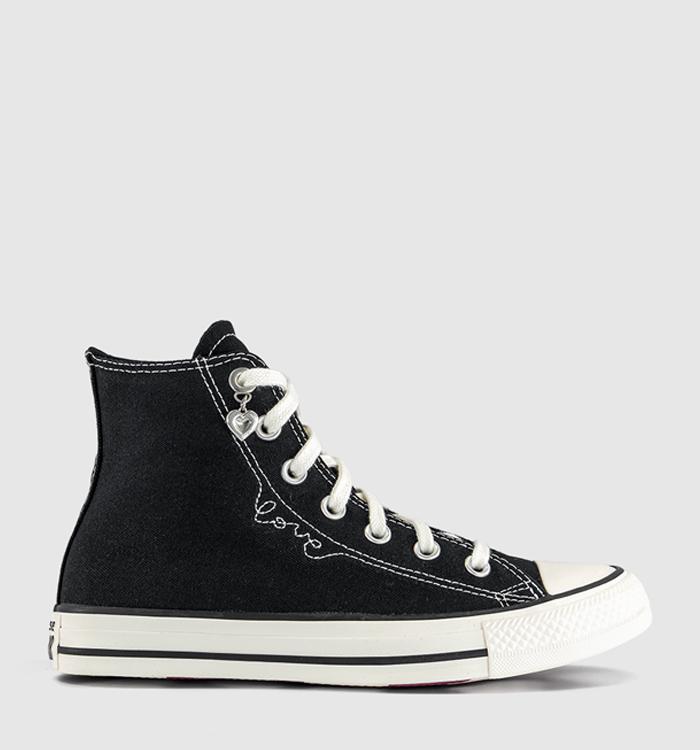 Converse Converse All Star Hi Trainers Heart Black Egret