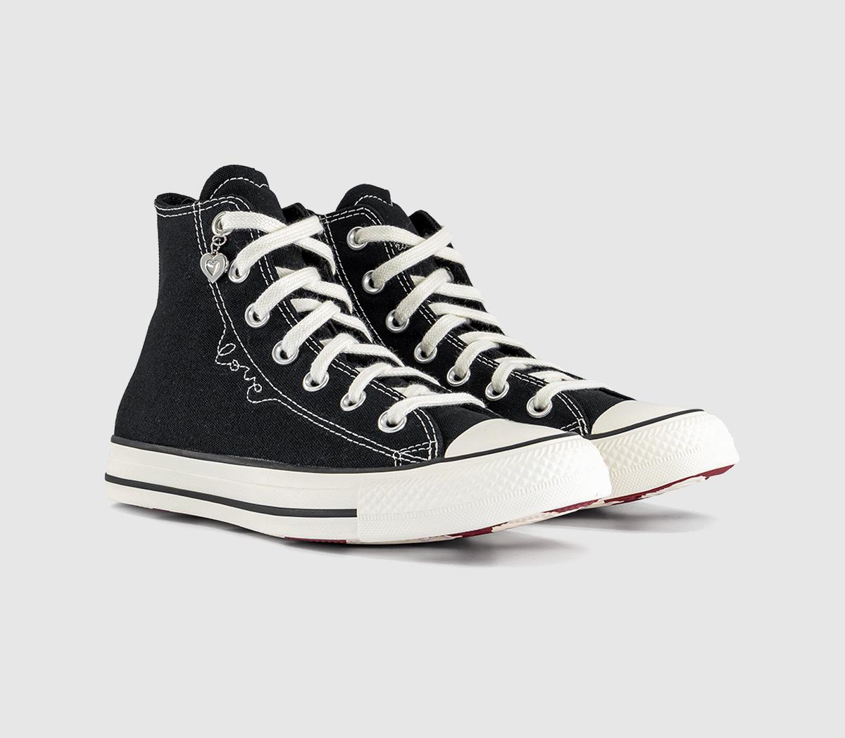 ConverseConverse All Star Hi TrainersHeart Black Egret