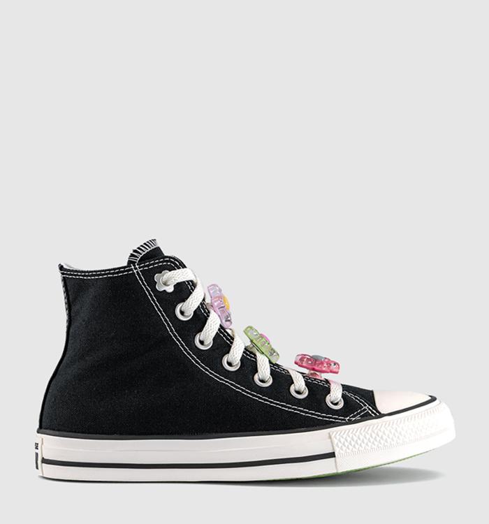 Converse Converse All Star Hi Trainers Black Egret Cherry Balm