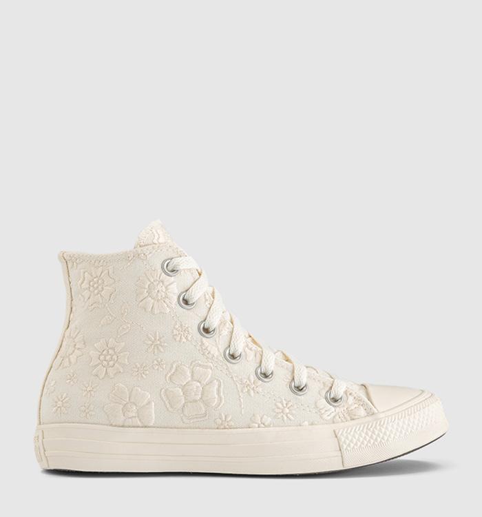 Converse Converse All Star Hi Trainers Egret Black Egret Flower