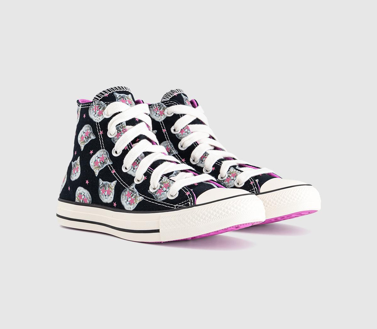 ConverseConverse All Star Hi TrainersCat Black Shocking Orchid Egret