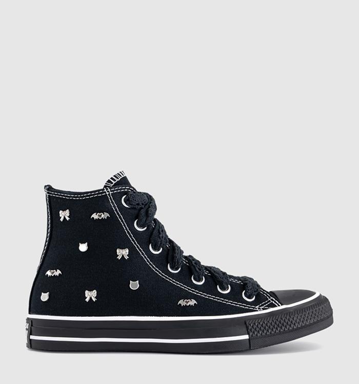 Converse Converse All Star Hi Trainers Black Black Black Studs