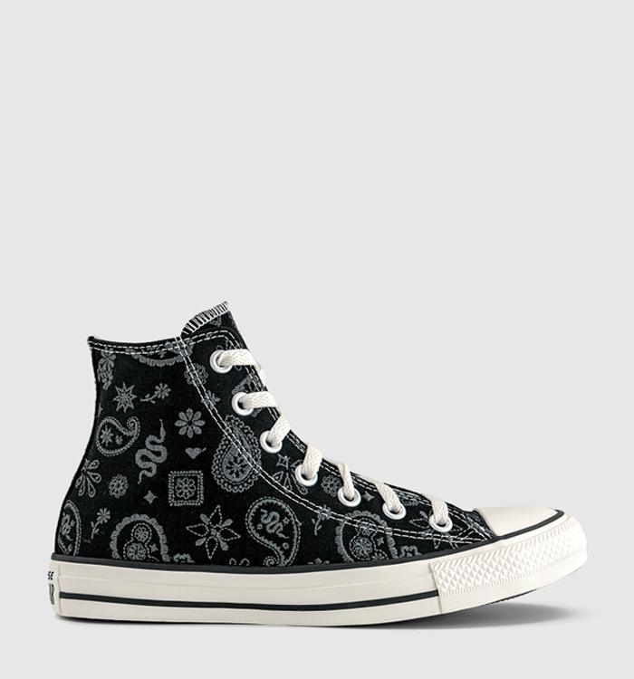 Converse Converse All Star Hi Trainers Paisley Black Dark Matter