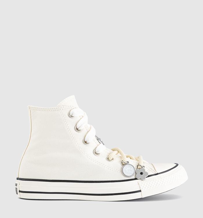 Converse Converse All Star Hi Trainers Egret Black Charms
