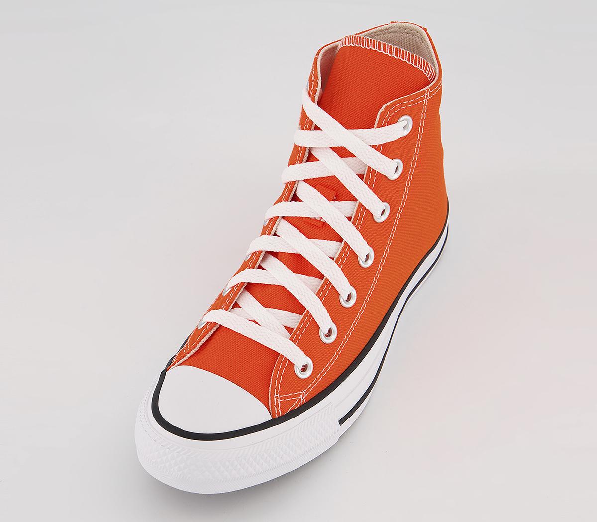 Converse Converse All Star Hi Trainers Orange White Black