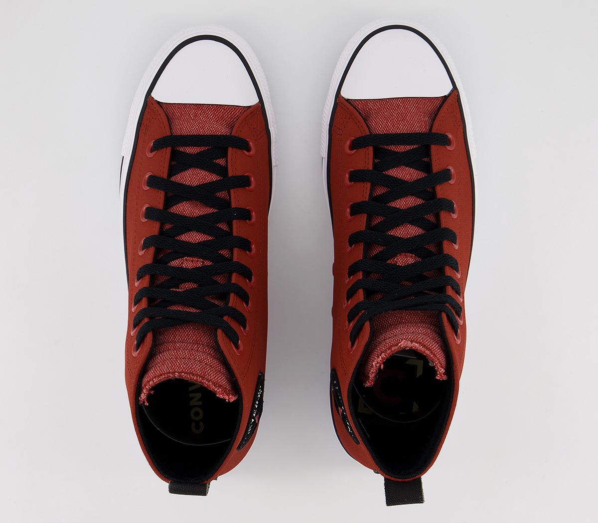 Converse Converse All Star Hi Trainers Converse Converse All Star Hi Trainers Rugged Orange Black Red