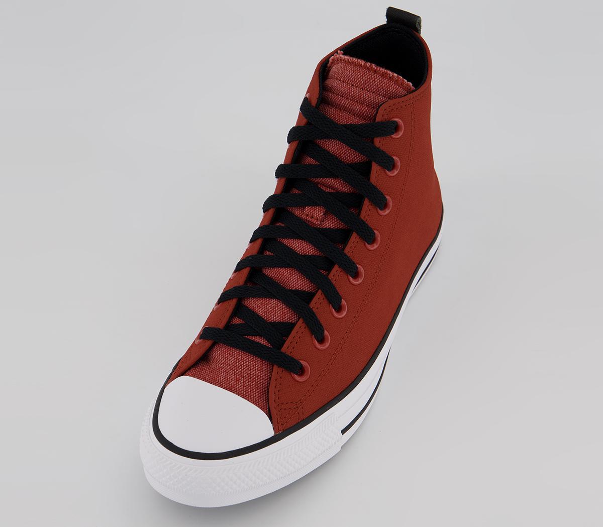 Converse Converse All Star Hi Trainers Converse Converse All Star Hi Trainers Rugged Orange Black Red