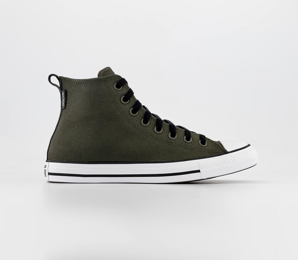 Converse Converse All Star Hi Trainers Utility Green White Black - Men's Trainers