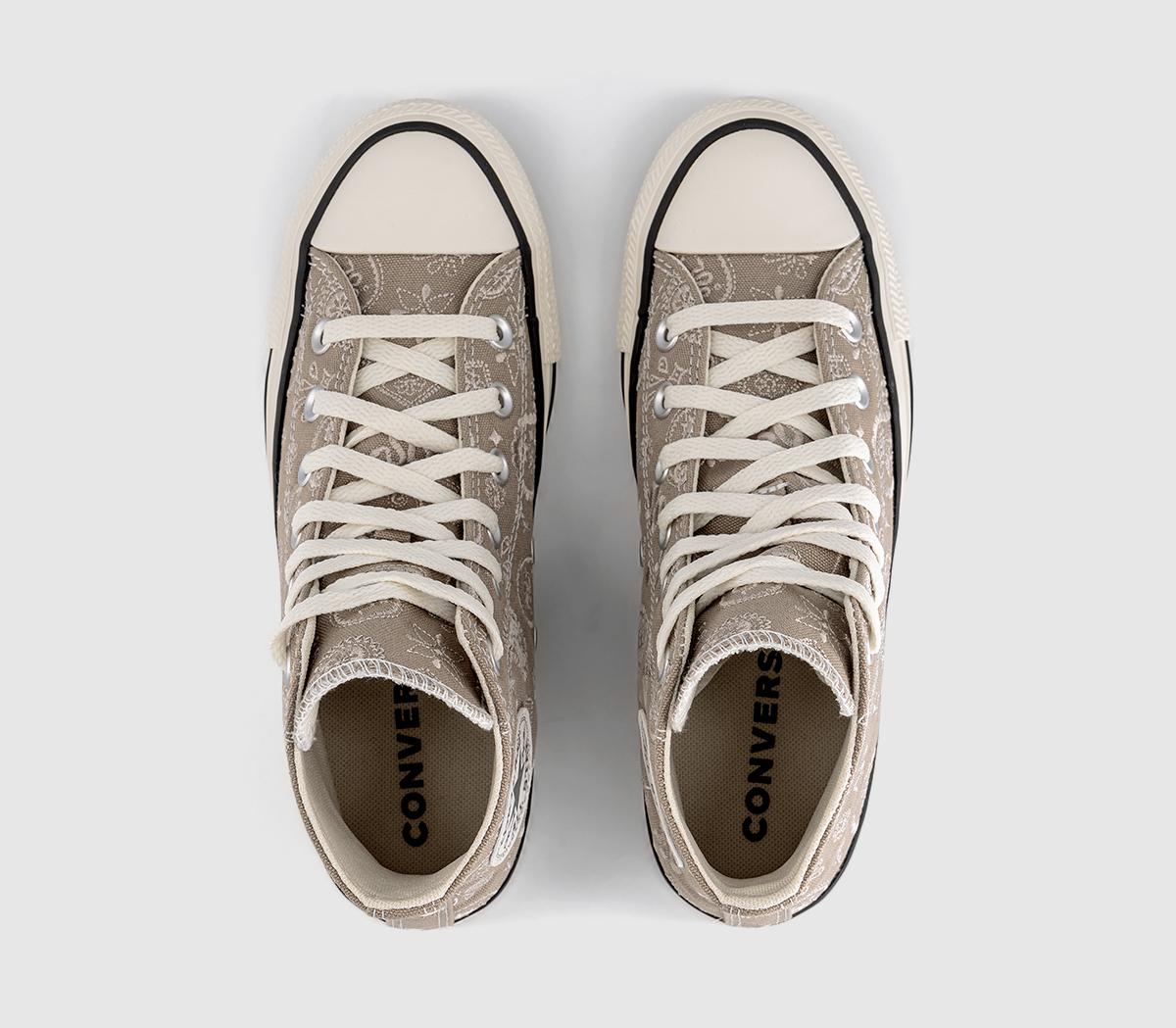 ConverseConverse All Star Hi TrainersPaisley Vintage Cargo Natural Ivory
