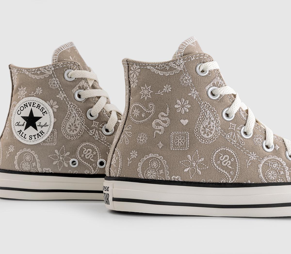 ConverseConverse All Star Hi TrainersPaisley Vintage Cargo Natural Ivory