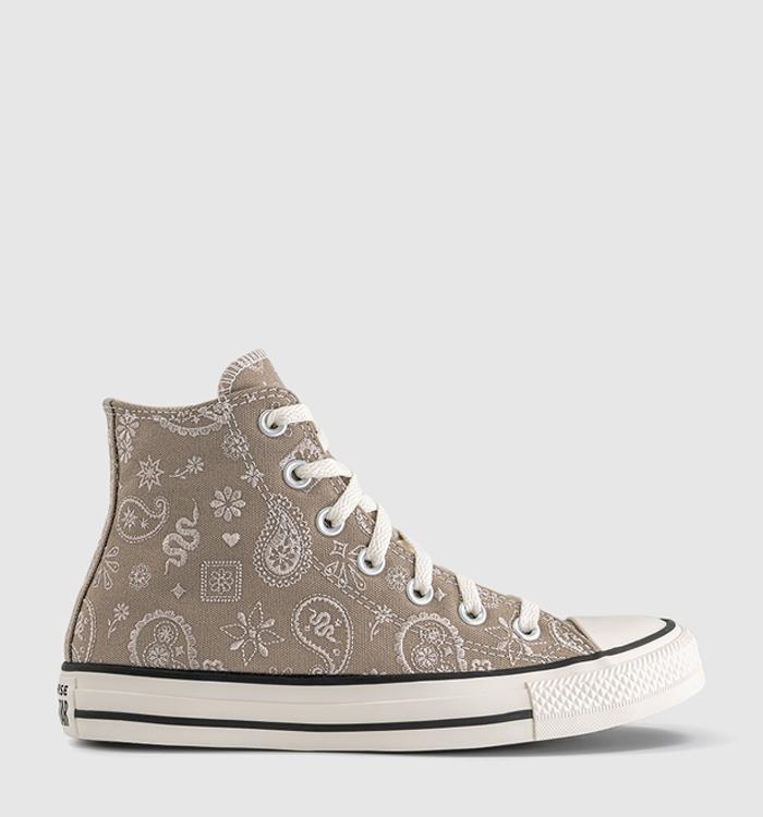 Converse Converse All Star Hi Trainers Paisley Vintage Cargo Natural Ivory