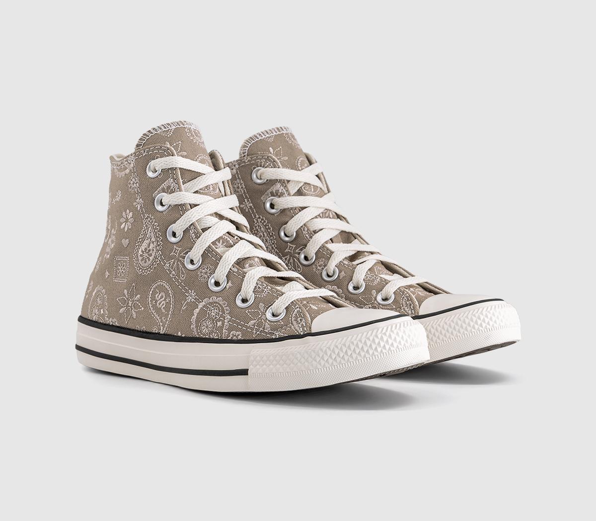 ConverseConverse All Star Hi TrainersPaisley Vintage Cargo Natural Ivory