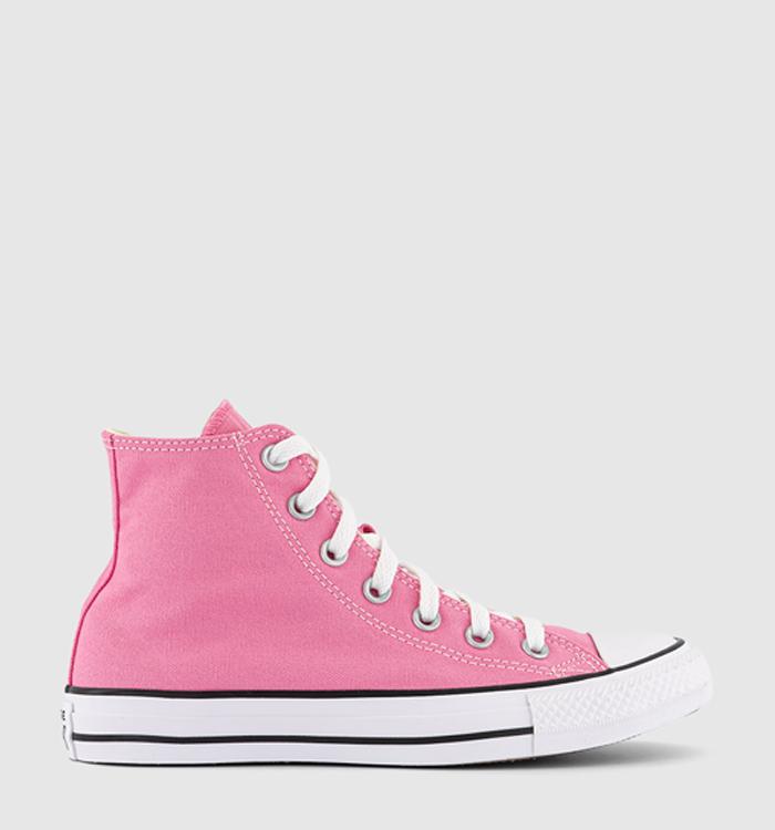 Converse Converse All Star Hi Trainers Pink Canvas