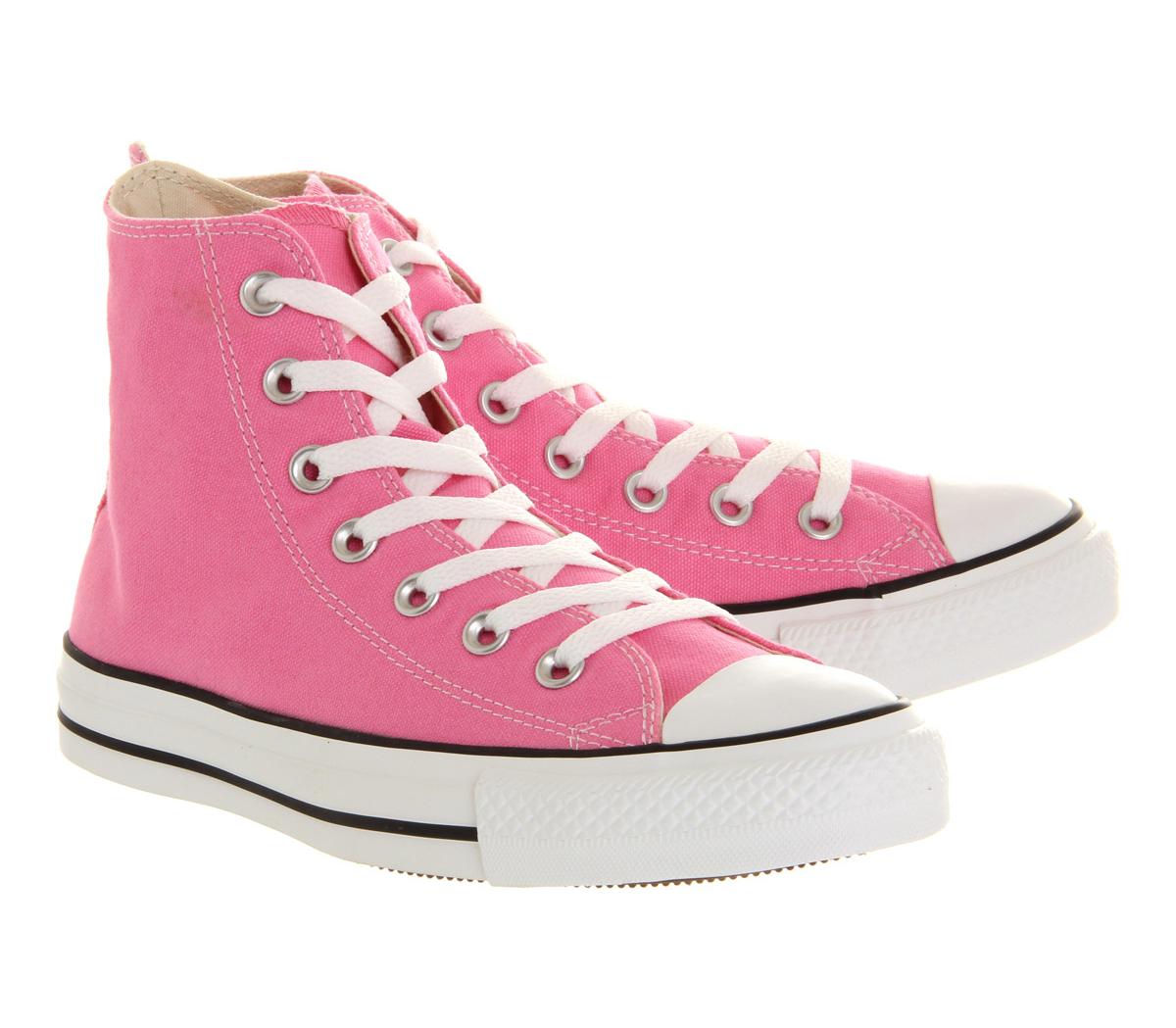 Converse Converse All Star Hi Converse Converse All Star Hi Pink Canvas